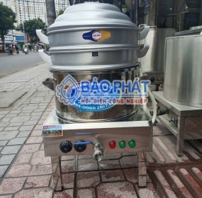 Nồi Điện Hấp Xôi 2 Tầng Chia Ngăn Bảo Phát: Hấp Song Song Nhiều Món, Không Bị Lẫn Vị Hay Lem Màu