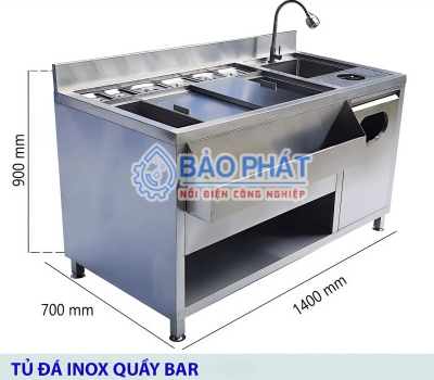 Giải Mã Sức Hút Của Tủ Quầy Bar Inox 304 Tùy Chỉnh: Bí Quyết Tăng Tốc Độ Pha Chế Gấp 2 Lần